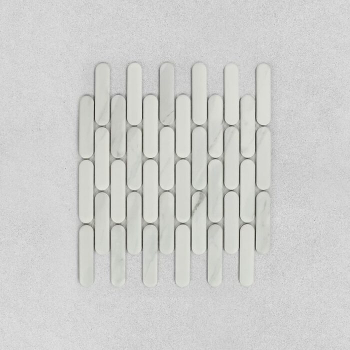 Luna Carrara Satin Mosaic
