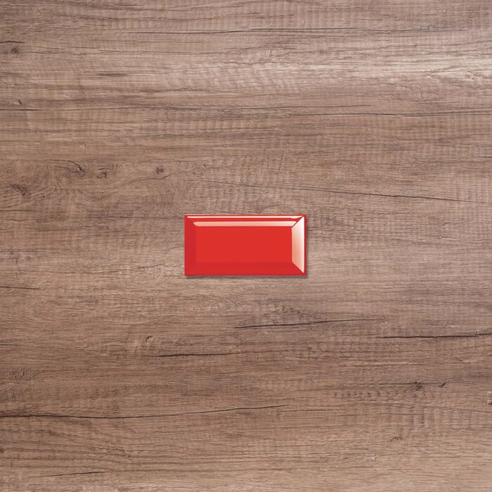 Basics Red Gloss Bevelled