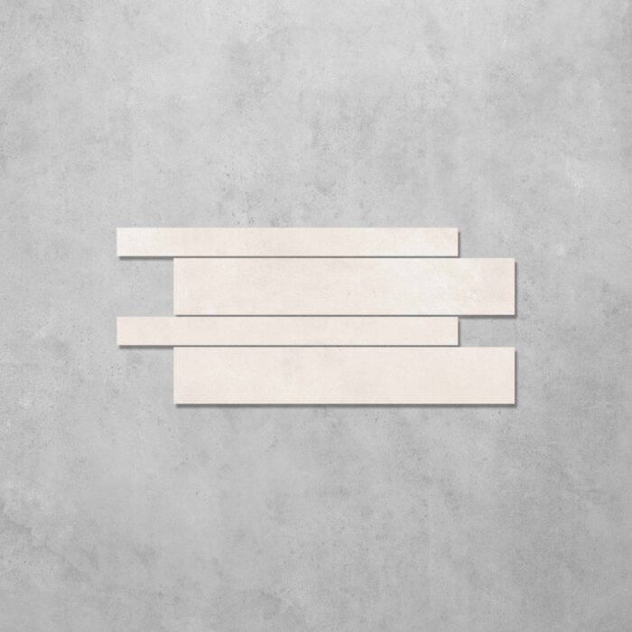 Cemento White Lappato Mosaic