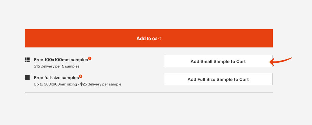 Add 100x100mm Sample to Cart