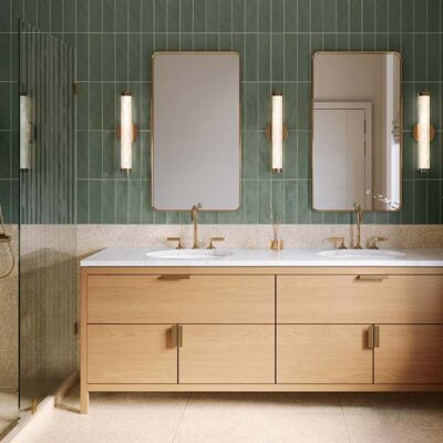 Artisan handmade-look subway tile range with natural variation and satin matt finish.