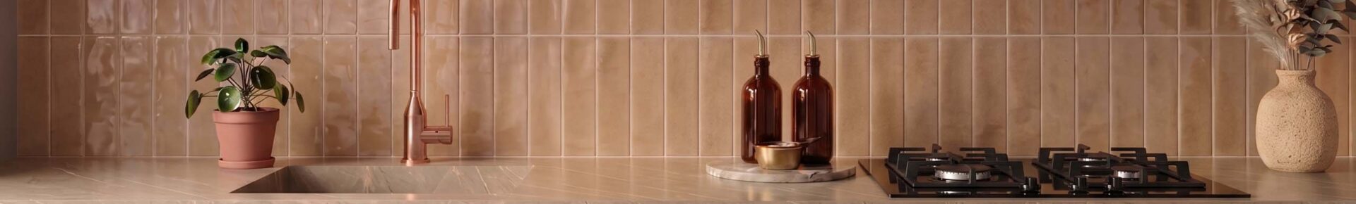 Artisan Terra Warm Kitchen - Colourful Tiles Banner