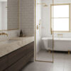 Basics White 100x200mm Wall Tiles in Bathroom
