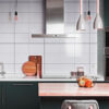 Basics White 200x300mm Wall Tiles in Kitchen