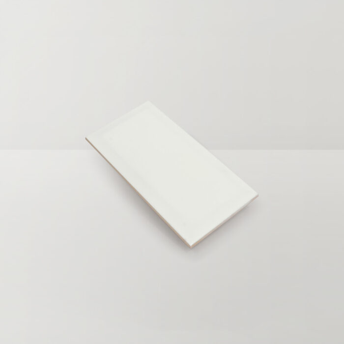 Basics White Bevelled Edge Gloss - Angle View