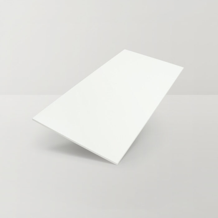 Basics White Satin 300x600 - Angle View