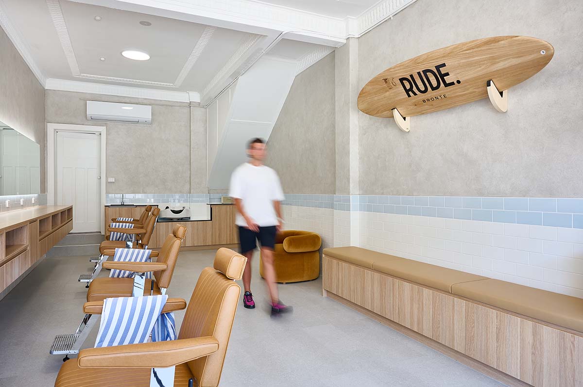 Barbershop interior