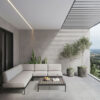 Chicago Silver Matt 600x600 and 300x600 Balcony Laid TIles