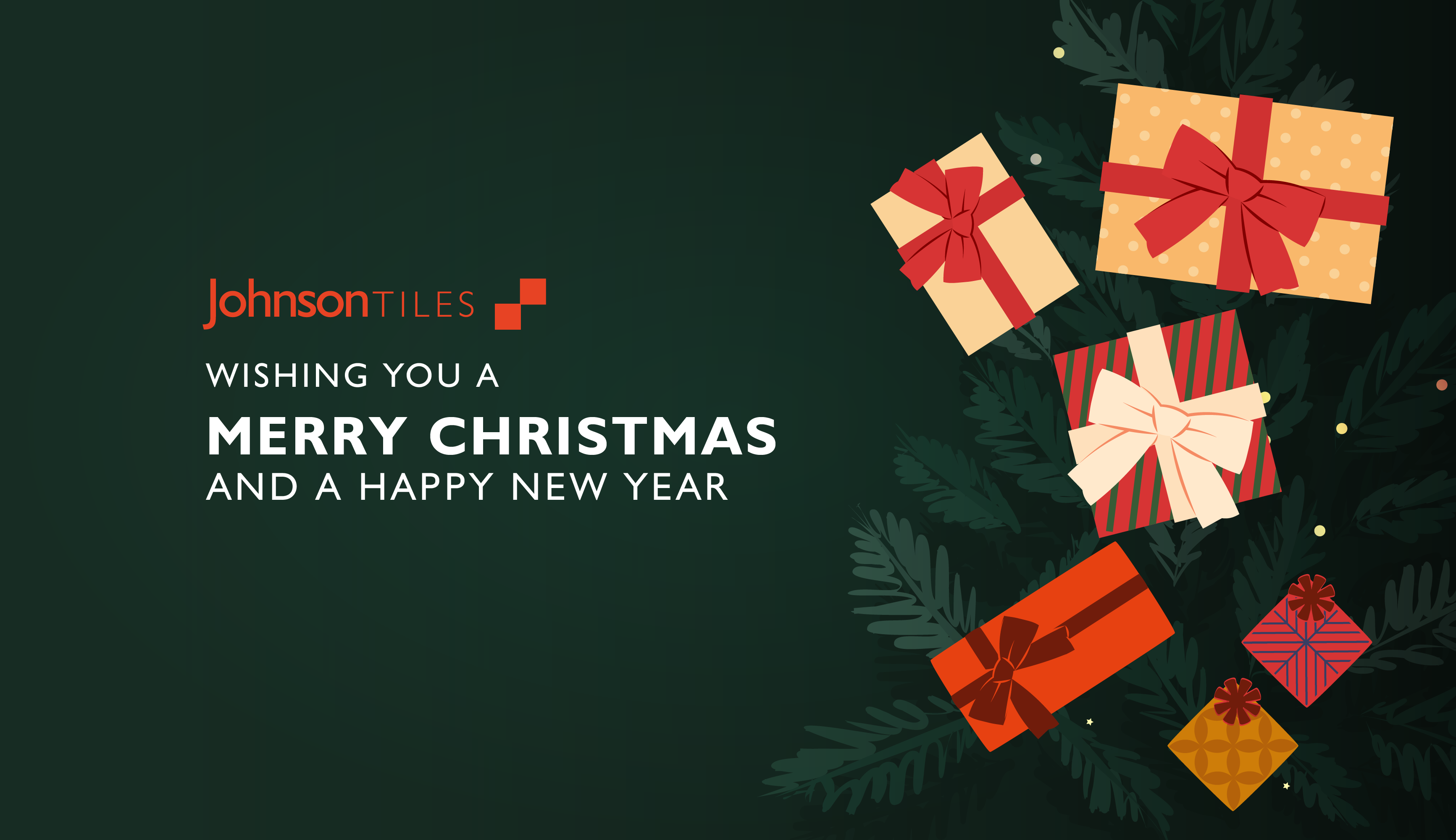 Christmas and New Year Banner for Johnson Tiles