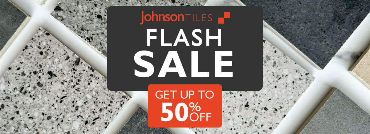 Johnson Tiles Flash Sale Banner