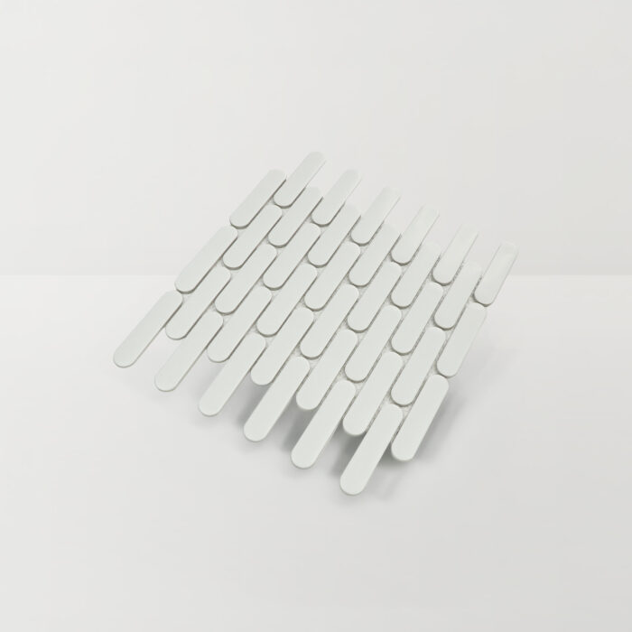 Angled photo of Luna White Mosaic
