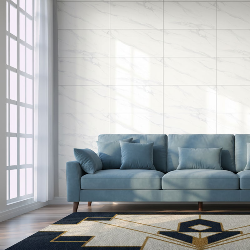 300x600 Marble White Gloss Rectified