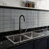 Opal Light Grey Gloss Kitchen Setting