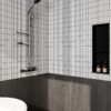 Opal White Satin Bathroom Tiles