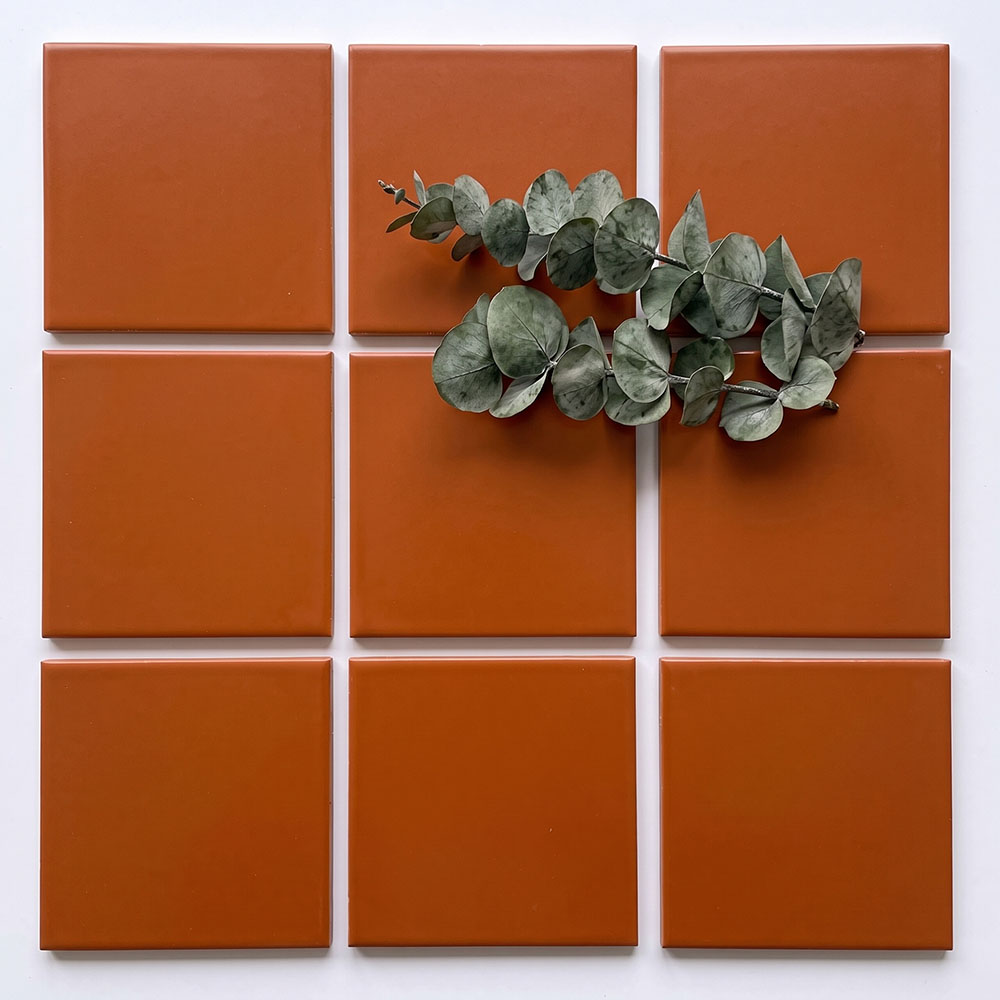 Orange tiles and interior design inspiration