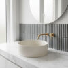 Oyster Grey Gloss Mosaic Tiles