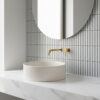 Oyster Ice Blue Gloss Mosaic Tiles
