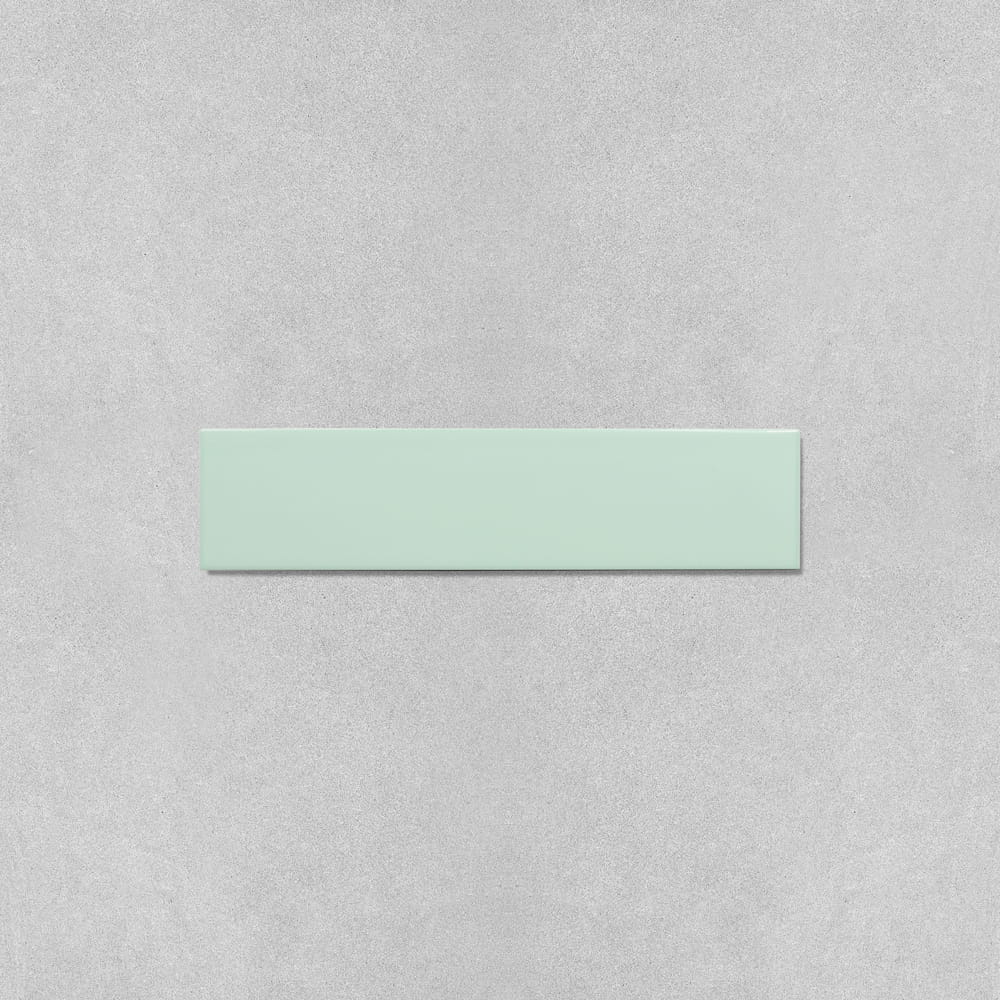 Pastella pastel green wall tiles with handcrafted appearance and glossy surface