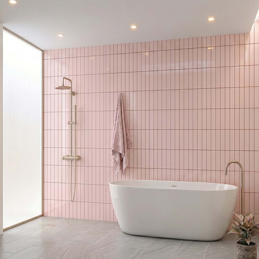 Pastella Pink Gloss - Bathroom