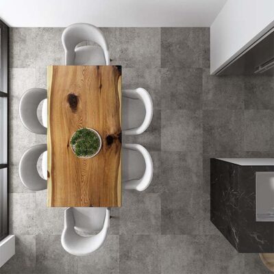 Peak porcelain tile range with modern concrete styling in multiple neutral colours.