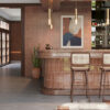 Solar Brick 75x230 Gloss and 150x150mm Matt in Restaurant Bar