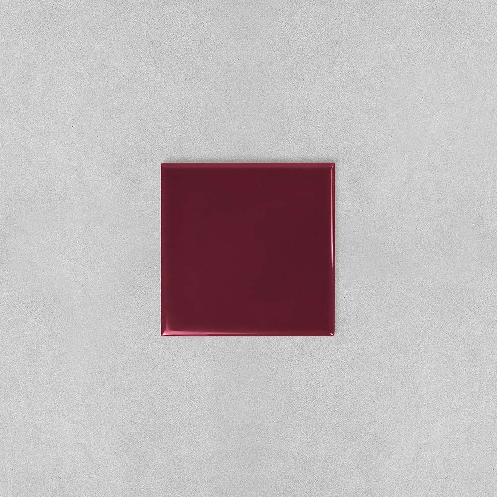 Spectrum Classic Maroon wall tiles with deep maroon colouring and glossy surface