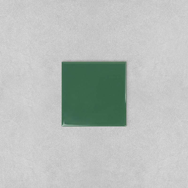 Spectrum Plus Forest Green Gloss 97x97 deep green glossy wall tiles