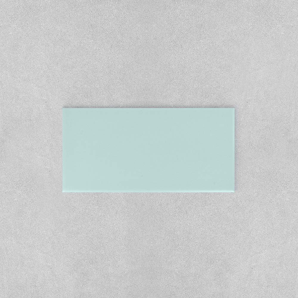 Spectrum Plus Sea Foam Satin 97x197 wall tiles with subtle green-blue satin finish