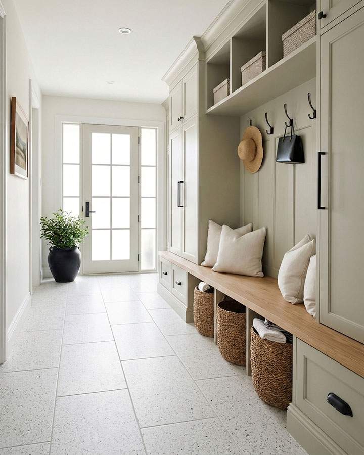 Stamford White 300x600 Entryway to Home