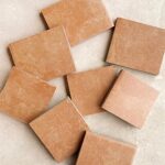 Warm terracotta-look tiles offering an earthy and traditional aesthetic.