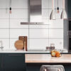 White 300x600mm Kitchen