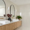 Whitehaven White Polished Tiles 150x600 Bathroom