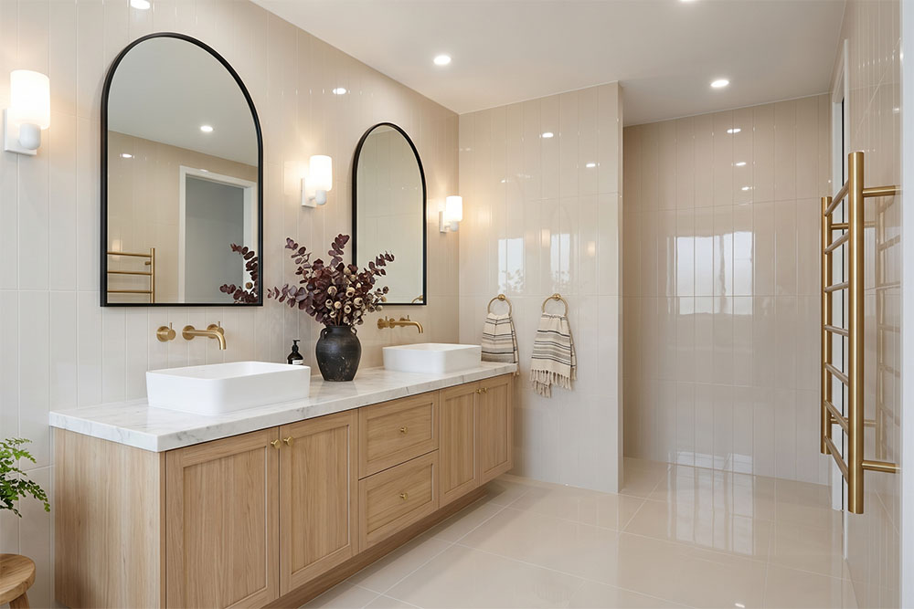 Whitehaven White Polished Tiles 600x600 Bathroom